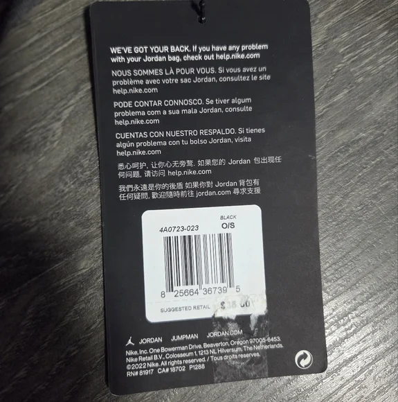 NWT Jordan Quilted Black Crossbody Bag with Gold Accent - Picture 3 of 3